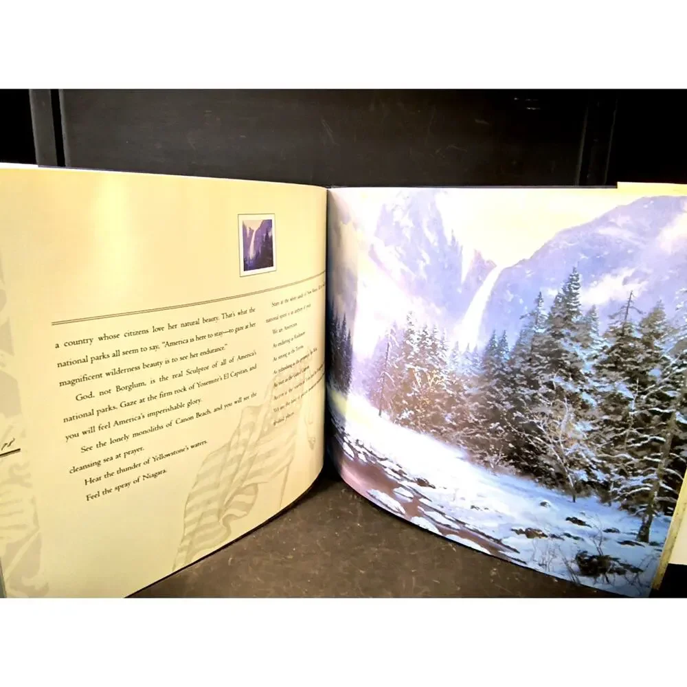 2034.  Thomas Kinkade The Spirit of America Hardback Coffee Table Book 1998